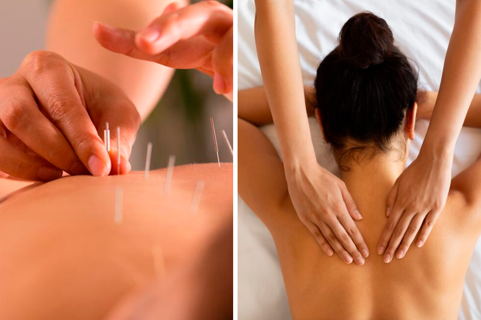 acupuntura más masaje corporal